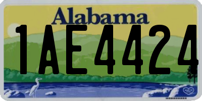 AL license plate 1AE4424