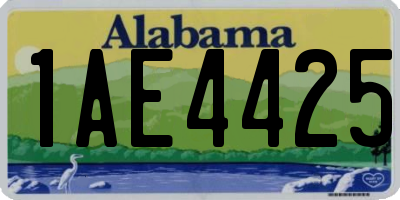 AL license plate 1AE4425
