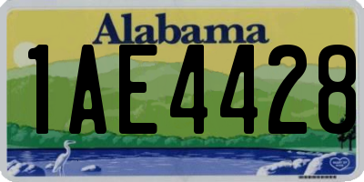 AL license plate 1AE4428