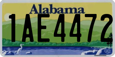 AL license plate 1AE4472