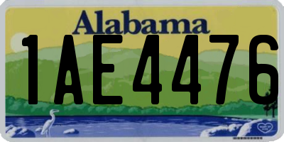 AL license plate 1AE4476