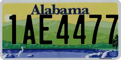 AL license plate 1AE4477