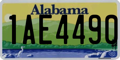AL license plate 1AE4490