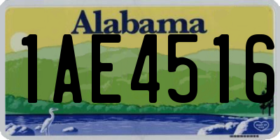 AL license plate 1AE4516