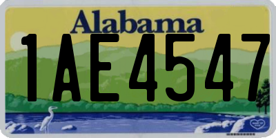 AL license plate 1AE4547