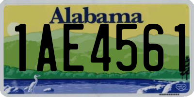 AL license plate 1AE4561