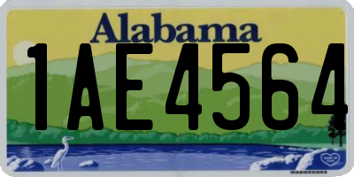 AL license plate 1AE4564