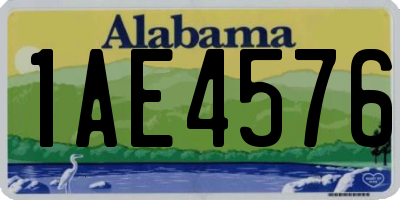 AL license plate 1AE4576