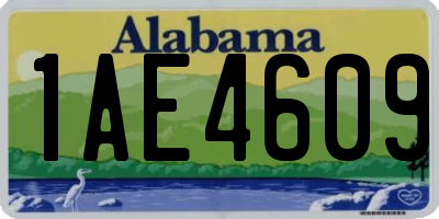 AL license plate 1AE4609