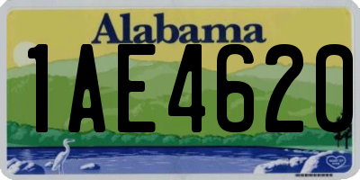 AL license plate 1AE4620