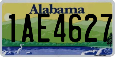 AL license plate 1AE4627