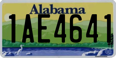 AL license plate 1AE4641