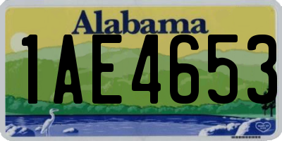 AL license plate 1AE4653