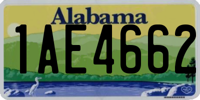 AL license plate 1AE4662