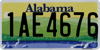 AL license plate 1AE4676
