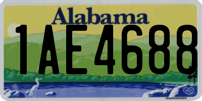 AL license plate 1AE4688