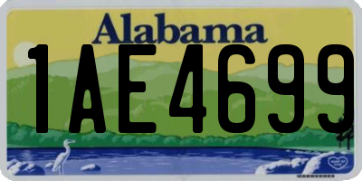 AL license plate 1AE4699