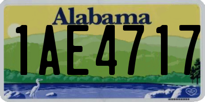 AL license plate 1AE4717