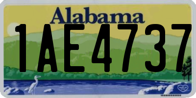 AL license plate 1AE4737