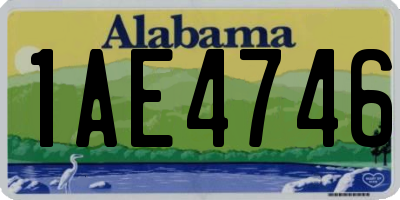 AL license plate 1AE4746