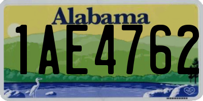 AL license plate 1AE4762