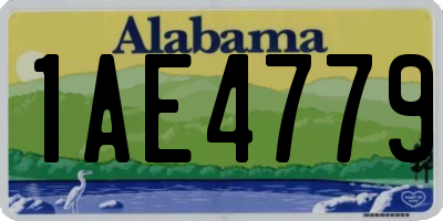 AL license plate 1AE4779