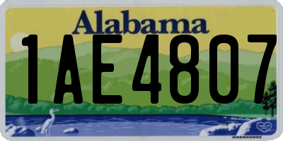 AL license plate 1AE4807