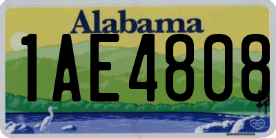 AL license plate 1AE4808