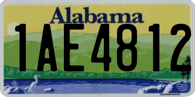AL license plate 1AE4812