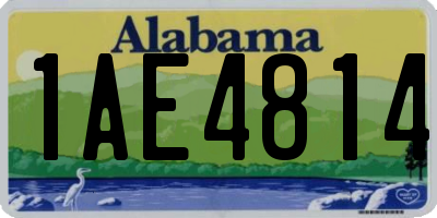 AL license plate 1AE4814