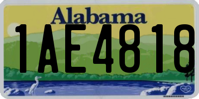 AL license plate 1AE4818