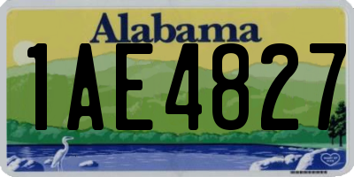 AL license plate 1AE4827
