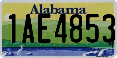 AL license plate 1AE4853