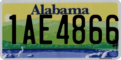 AL license plate 1AE4866