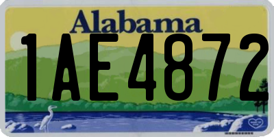 AL license plate 1AE4872