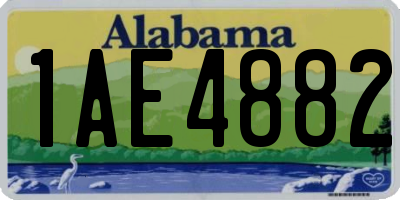 AL license plate 1AE4882