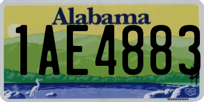 AL license plate 1AE4883