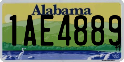 AL license plate 1AE4889