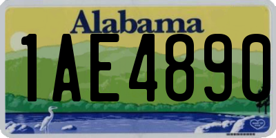 AL license plate 1AE4890