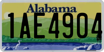 AL license plate 1AE4904