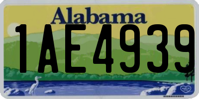 AL license plate 1AE4939