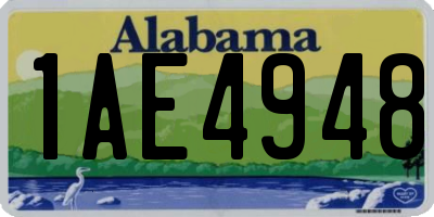 AL license plate 1AE4948