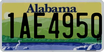 AL license plate 1AE4950
