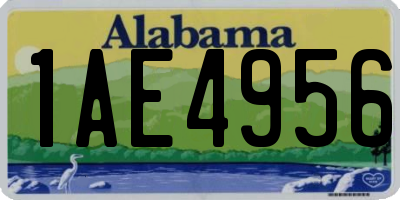 AL license plate 1AE4956