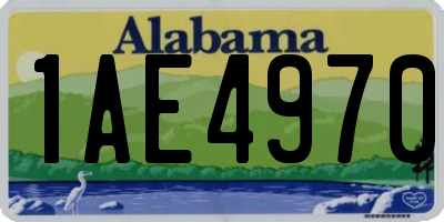 AL license plate 1AE4970