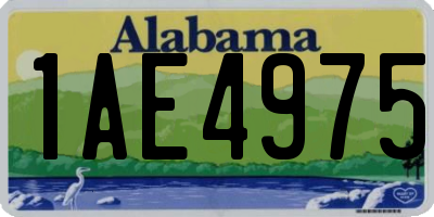 AL license plate 1AE4975