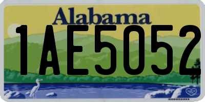 AL license plate 1AE5052