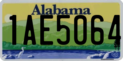 AL license plate 1AE5064