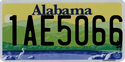 AL license plate 1AE5066