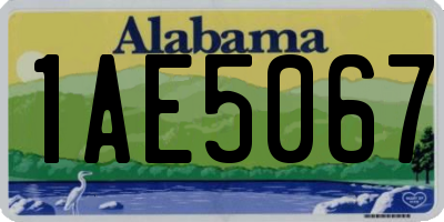 AL license plate 1AE5067